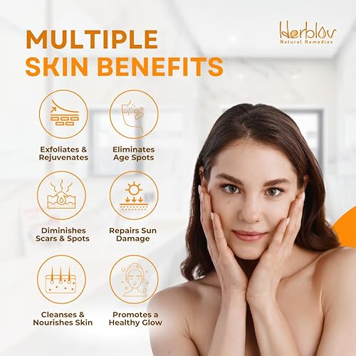 Miniatura 7 de Aceite de cúrcuma para rostro y cuerpo – Suero iluminador de piel de cúrcuma natural para manchas oscuras – Limpia la piel, combate el acné, unifica