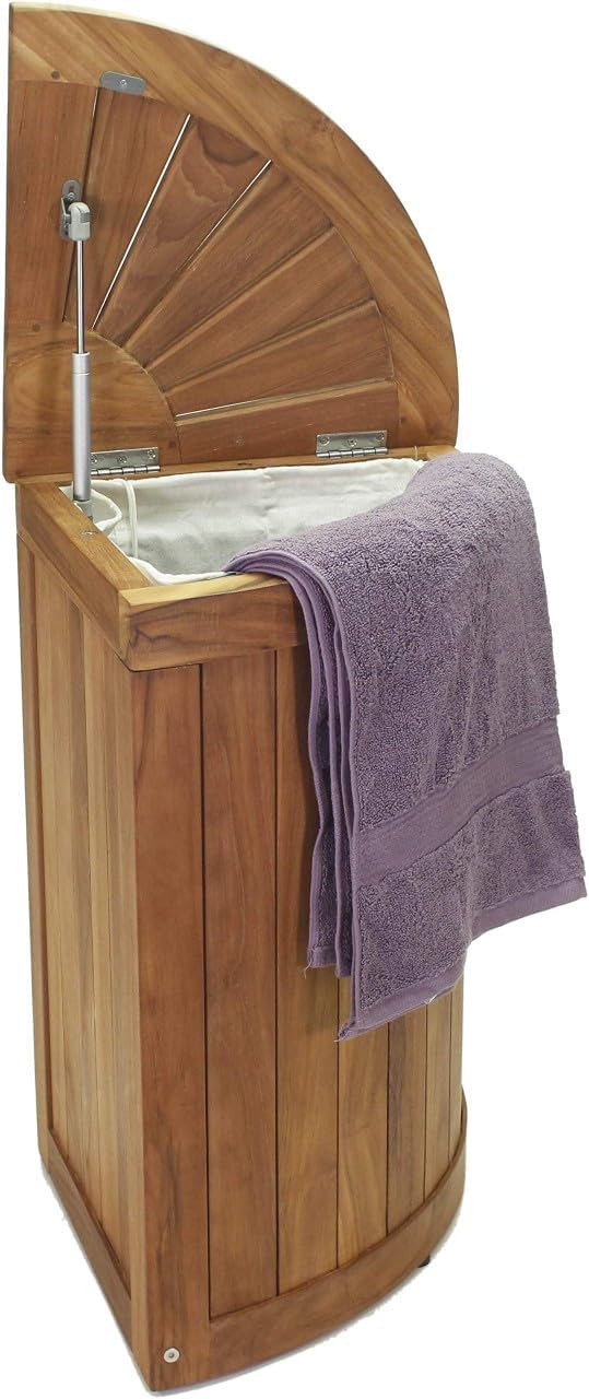 Kai Corner Teak Laundry & Storage Hamper