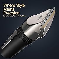 Vista 7 de Cortadora de pelo para hombres, recortadora de pelo recargable con LCD inalámbrica, recortadora de barba para hombres, kit de aseo para hombres