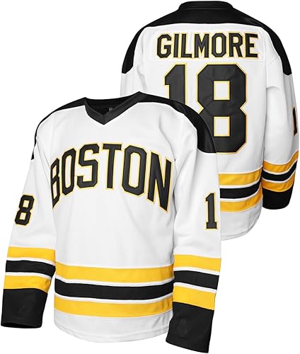 Miniatura 9 de Happy Gilmore 18 Boston Adam Sandler 1996 película de hockey sobre hielo Jersey para hombre S-XXXL cosido