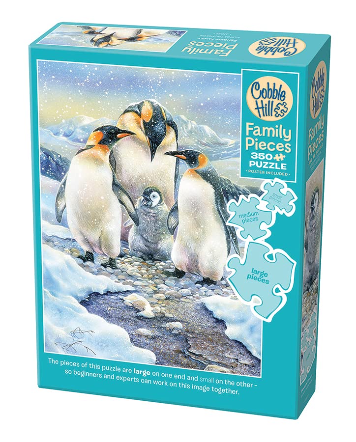 Amazon.com: Cobble Hill Family Piece's 350 Puzzle - Penguin Family