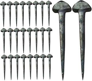 50pcs Horseshoe Nails for Horse Shoes Round Head Ground Nails Professional Horseshoe Repair Tools