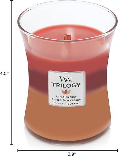 Vista 50 de WoodWick - Vela mediana en frasco con forma de reloj de arena, aroma Cafe Sweets, cera de mezcla de soja, mecha de madera Pluswick Innovation