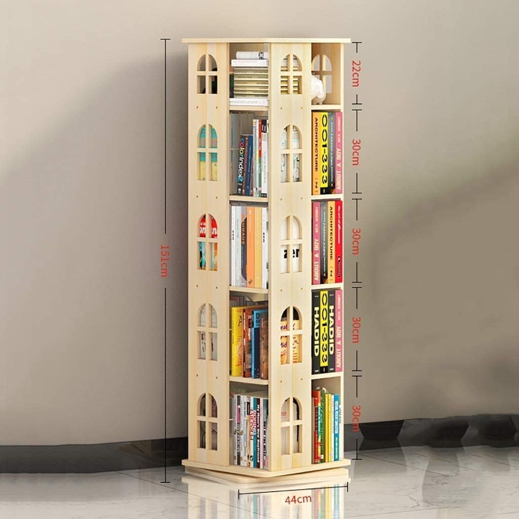 棚 回転式本棚 360° 無垢材シェルフ マルチレベル収納棚 ウォールナット Amazon｜本棚 回転式本棚 360° 無垢材シェルフ 絵本棚 リビング