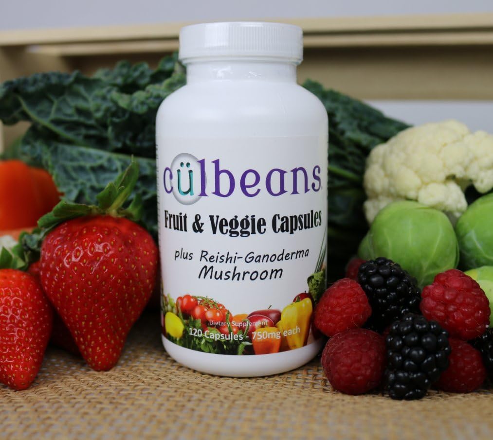 Culbeans Fruit and Veggie Capsules with Reishi Mushroom