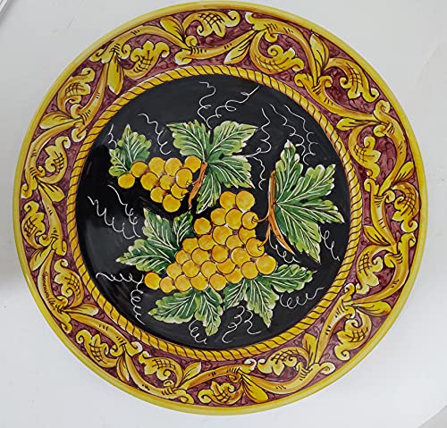 ceramica Piatto Centro Tavola - Antiche Ceramiche di Santo Stefano di Camastra by Ceramiche Serravalle interamente realizzato a mano