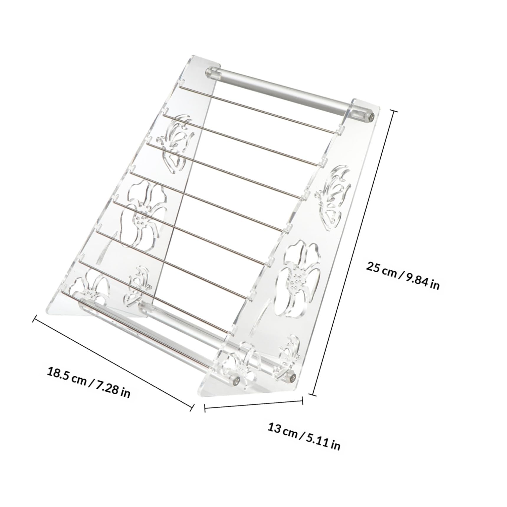 TOYANDONA Organizer da Esposizione Gioielli in Acrilico Trasparente Supporto Multiuso per Catenine Collane e Perle Stand Compatto per Creatori e Rivenditori