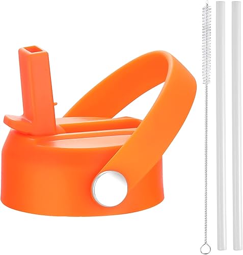 WEREWOLVES Straw Lid for Wide Mouth Insulated Sports Water Bottle, Replacement Lid Straws Cap Compatible with Most Bottles,Including Straws and