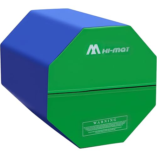 Octagon Tumbler 24.4" x 29" Octagon Gymnastics Mat Skill Shape Handsprings Backbend Somersault Tumbling Trainer for Home Gym Fitness (Purple & Pink)