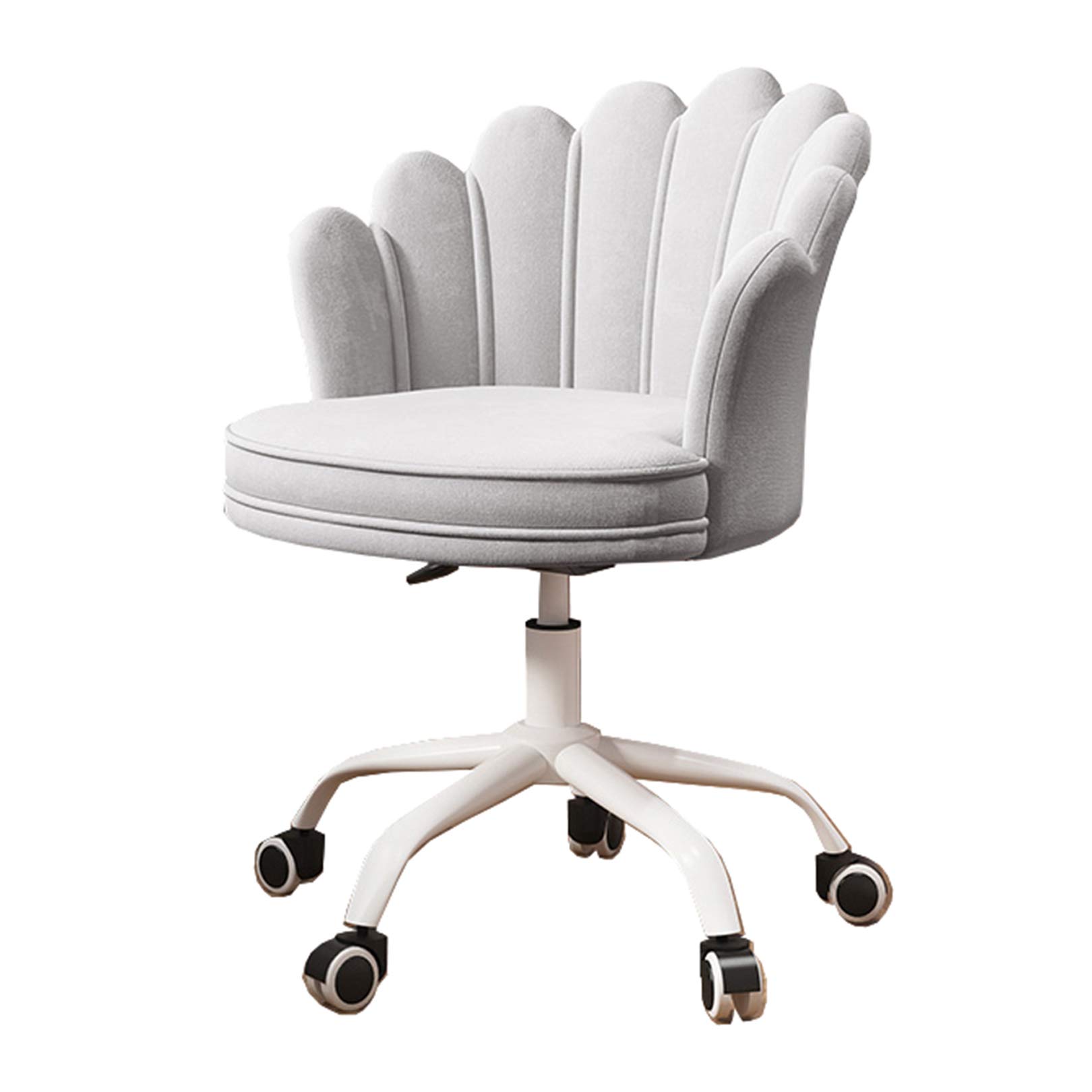 Chaise de bureau pivotante ergonomique avec siège rembourré et hauteur réglable