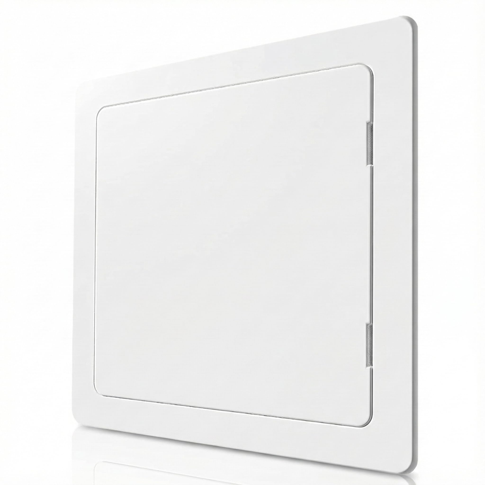 Paintable Access Panel 350x350 mm, High-Grade ABS Plastic Panels for Inspection Hatch, Fuse Box Cover Cabinet, Wall and Ceiling, Conceals Wires, Meters, Pipes, Fits Flush to Surfaces