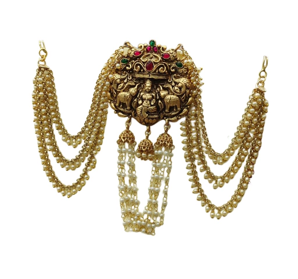 generic KGR Splash Singapal Model Jhumki Hanging Jada Billai With Maatil For Hair-picture-12
