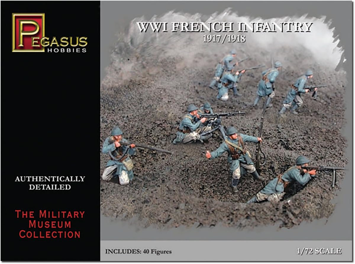 Amazon.com: Pegasus PG7199 1/72 WW I French Infantry Figures
