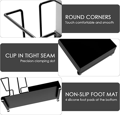 Miniatura 2 de Organizador de estación de café para encimera, portavasos desechable con caja de almacenamiento de 2 compartimentos, organizador de almacenamiento