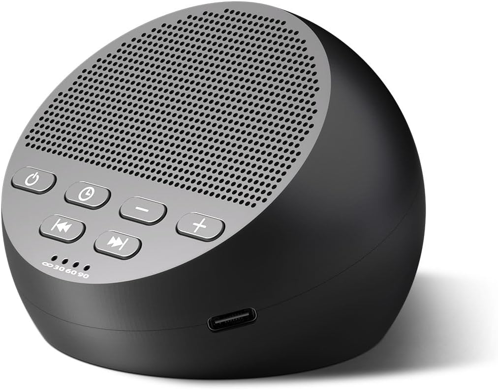 Portable Sound Machine Rechargeable White Noise Machine with 30 Soothing Sounds for Baby Kids Adults 32-Level Vol 4 Timer Sleep Noise Machine for Travel Office Privacy Home Portable Sound Machine Rechargeable White Noise Machine with 30 Soothing Sounds for Baby Kids Adults 32-Level Vol 4 Timer Sleep Noise Machine for Travel Office Privacy Home