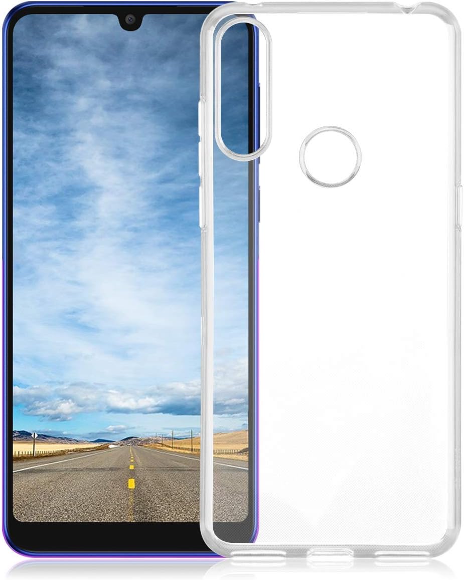 PIXFAB For Alcatel 3X (2019) 5048Y (6.52") Case, Ultra [Slim Thin] Scratch Resistant TPU Gel Rubber Soft Skin Silicone Protective Case Cover With Screen Protector For Alcatel 3X (2019) - Clear