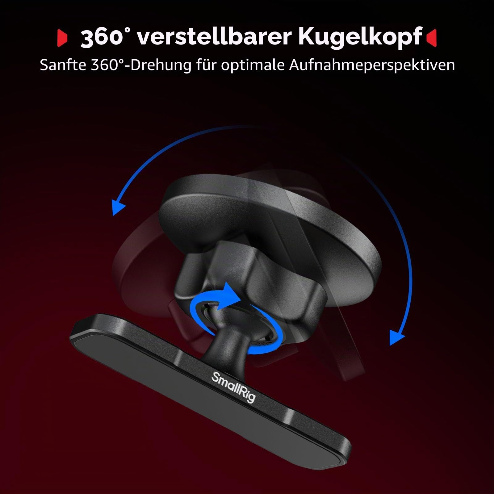 SMALLRIG Magsafe Magnetische Handyhalterung Fitness Gym 360°-Kugelkopf Verstellbare Handy Halterung doppelseitiges Magnetdesign, Tragbarer Telefonhalter für iPhone/Huawei/Xiaomi für Samsung – 5460
