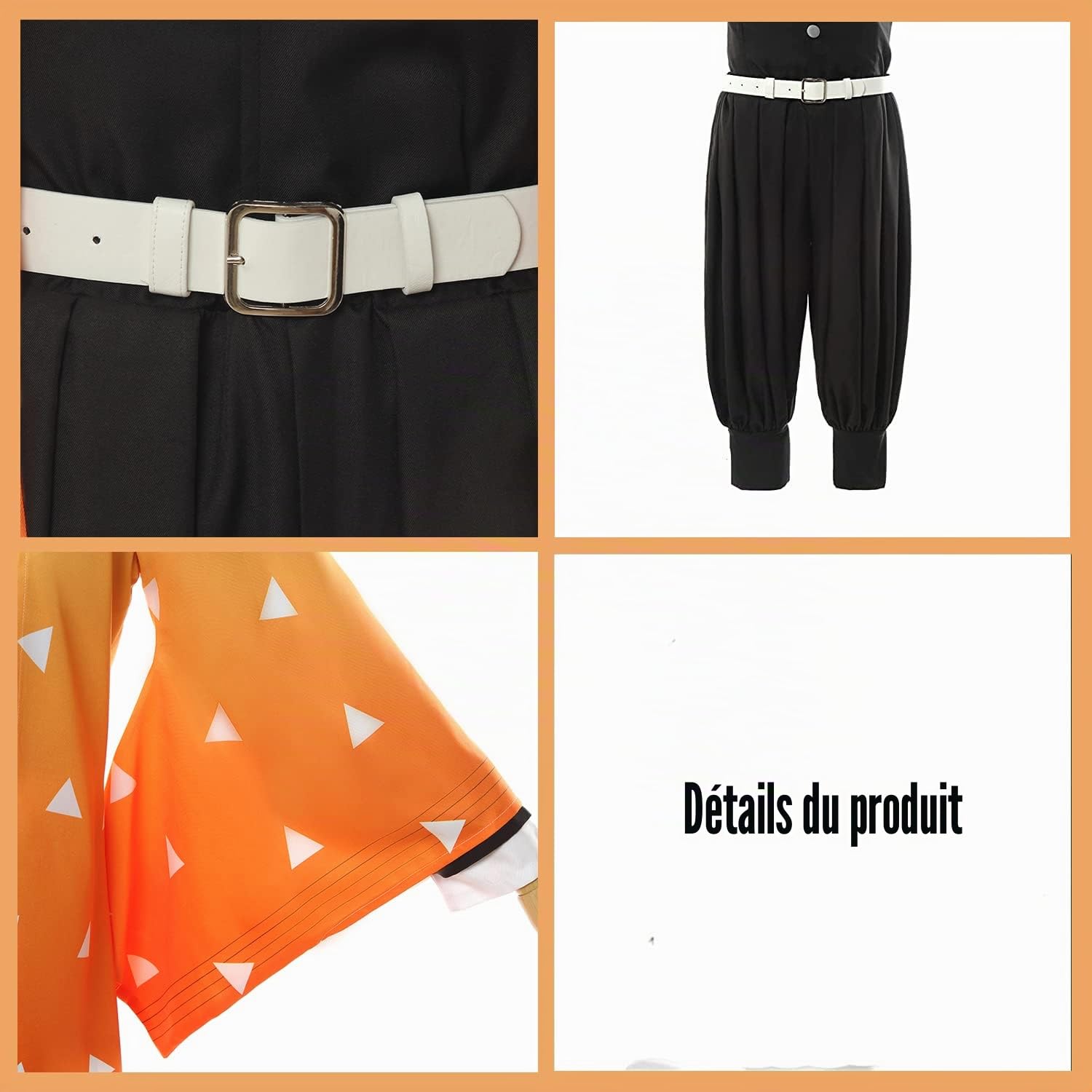 Fiamll Tanjirou Zenitsu Giyuu Costume de cosplay pour kimono japonais demon cosplay tenue d'Halloween