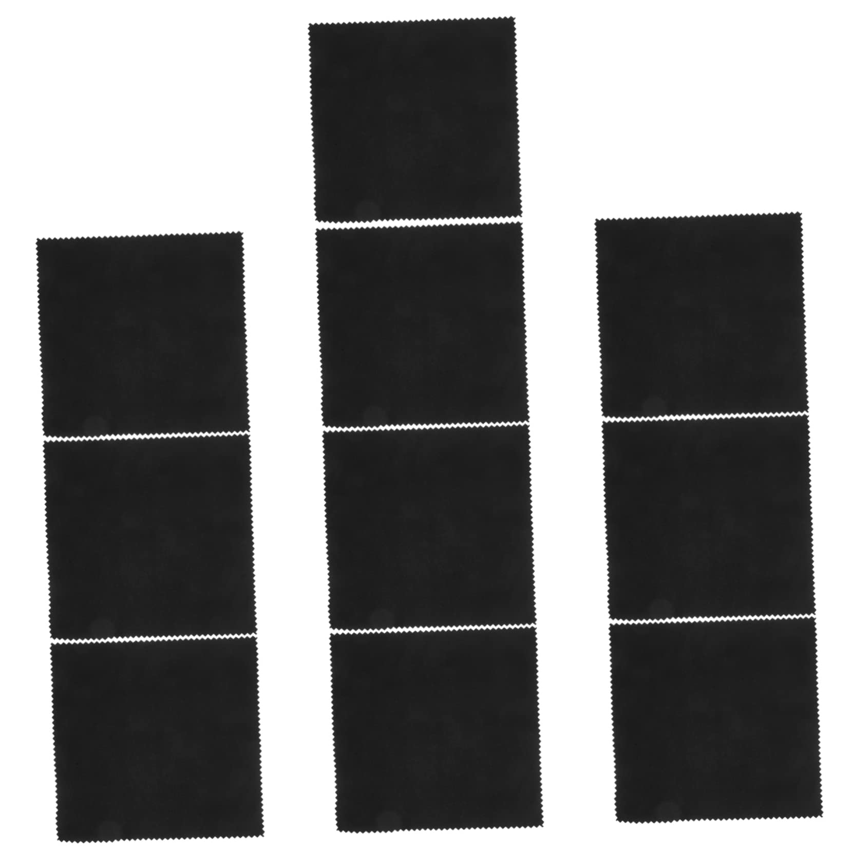 Yardwe Double-sided Velvet Instrument Cleaning Cloths 10 Pack for Guitar Violin Piano Gentle and Durable