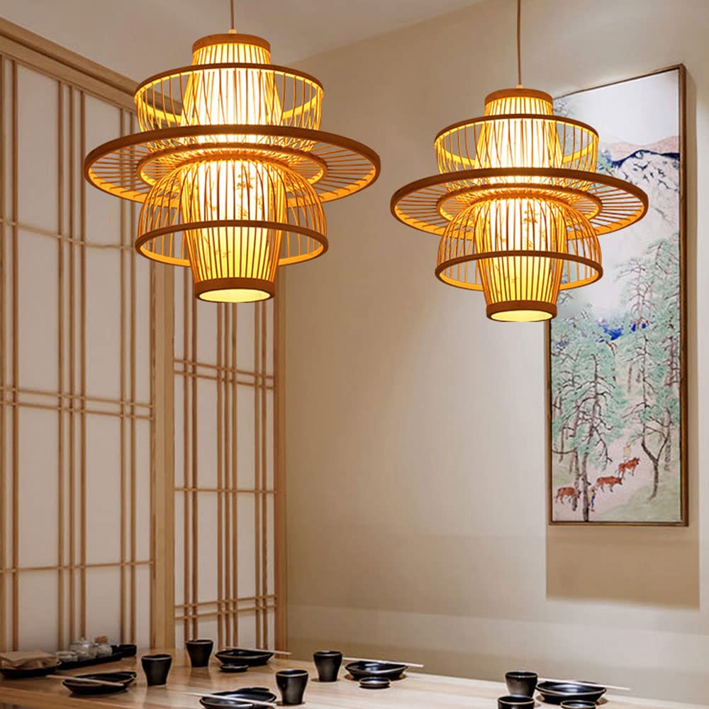 Nowoczesna Ręcznie Robiona Lampa Wisząca Z Bambusa Editor, Nordic Odchudzanie B&B ŻYRANDOL OPRAWA, Creative Single Head E27 Base Lighting Lantern, Do Sypialni, Gabinetu, Biura
