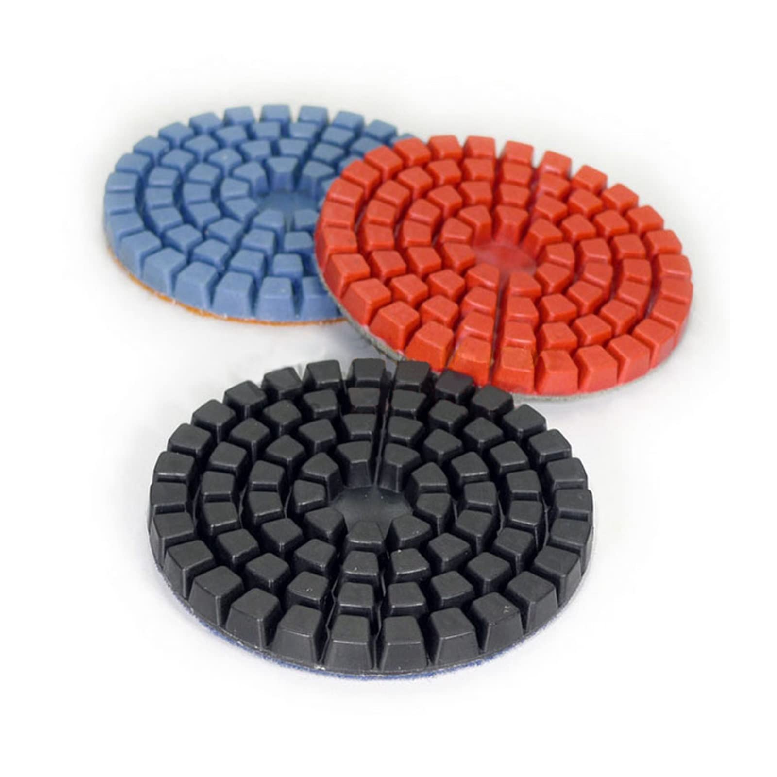 CAREG 7 unids/lote, almohadilla de pulido de diamante de 4 pulgadas, disco de lijado, enlace de resina de 100mm, almohadillas de pulido for suelo de hormigón, reparación de suelo Durable ( Size : 200
