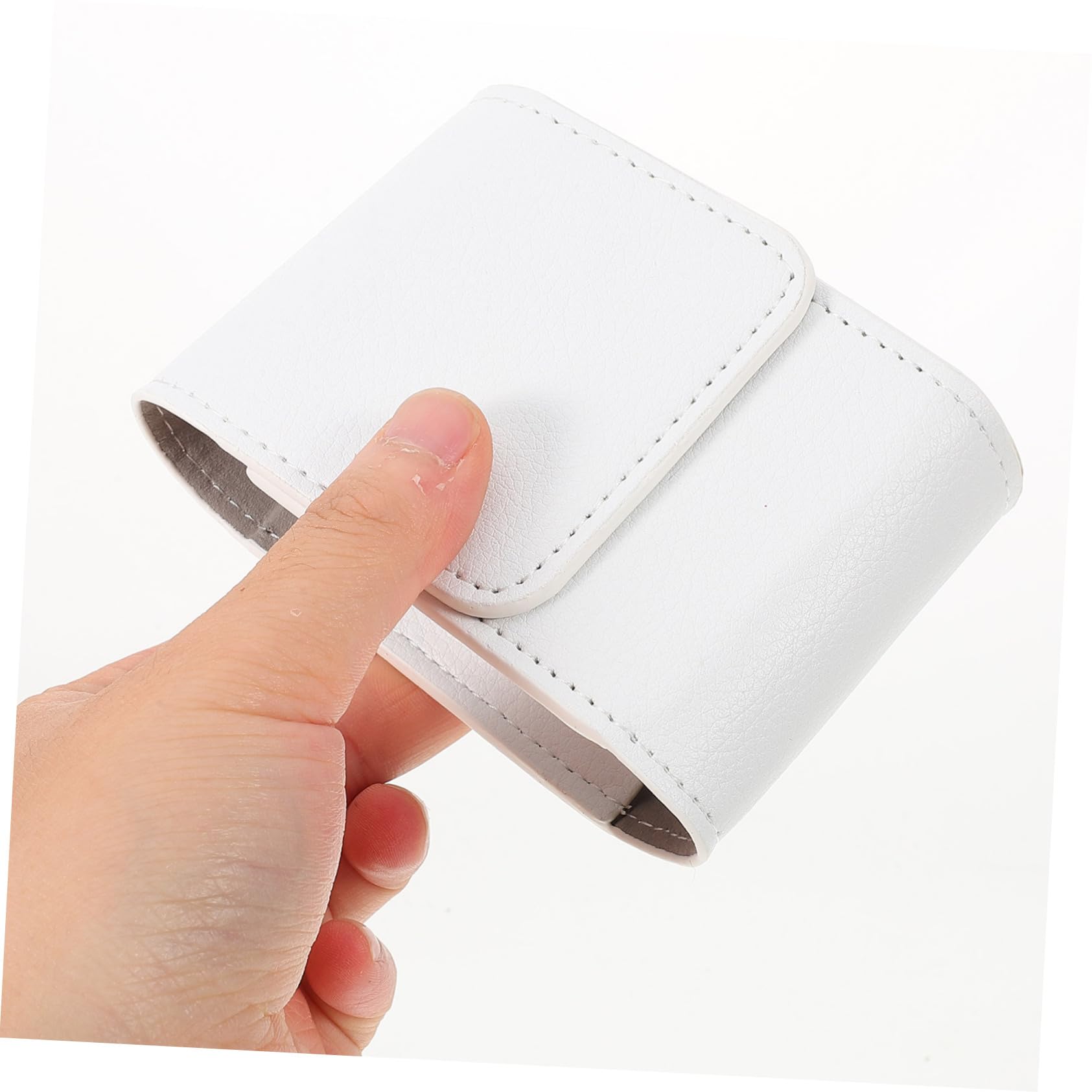 BESPORTBLE De Rangement pour Télémètre De Golf en Plein Sacoche De Protection pour Télémètre Pochette Télémètre De Rangement De Bibelots Blanche Faux Cuir