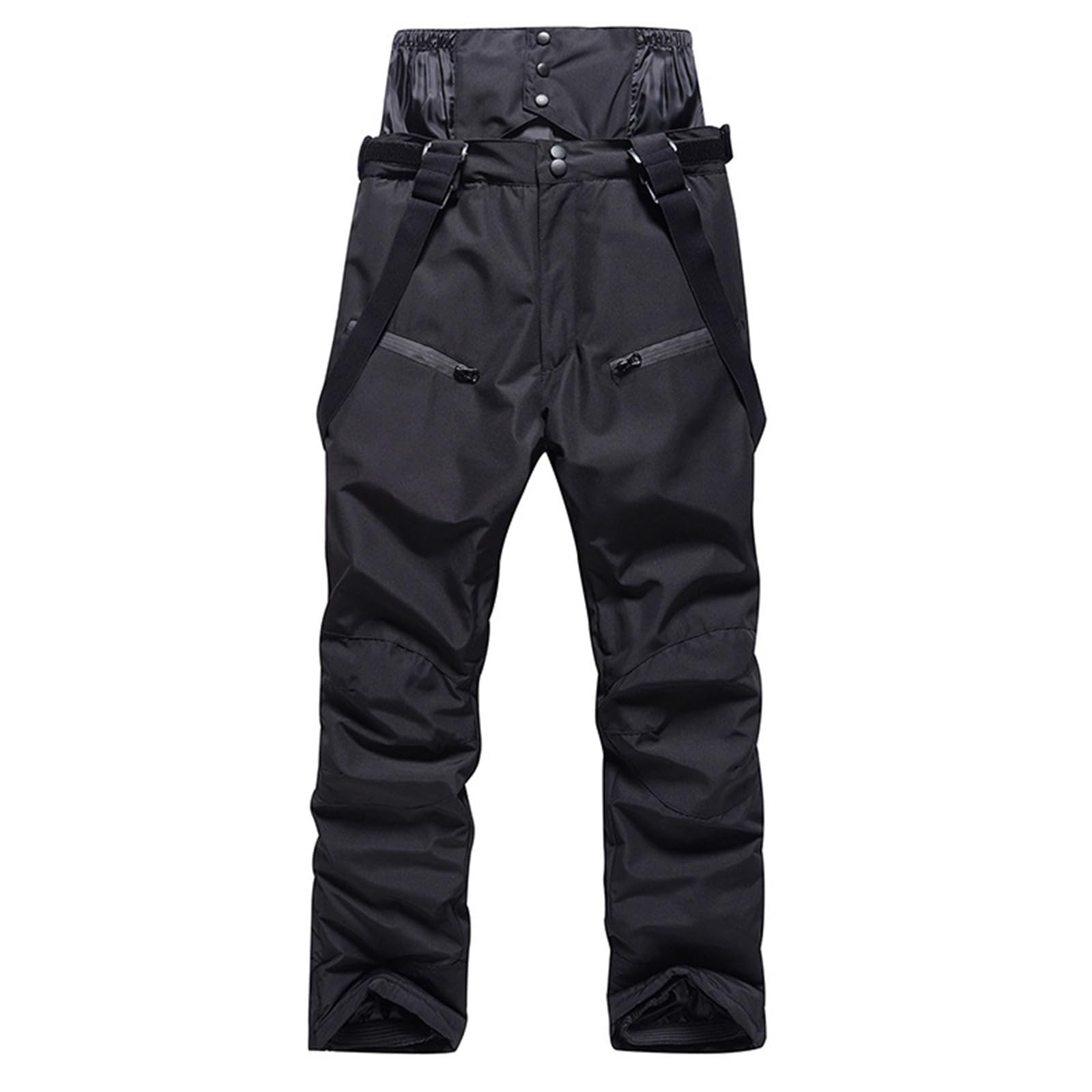 Generisch Skihose Herren, Gefüttert mit Träger Schneehose Wasserdicht Snowboardhose Latzhose Winterhose Warm Winddicht Schneehose mit Hosenträger Ski Outdoorhose für Männer