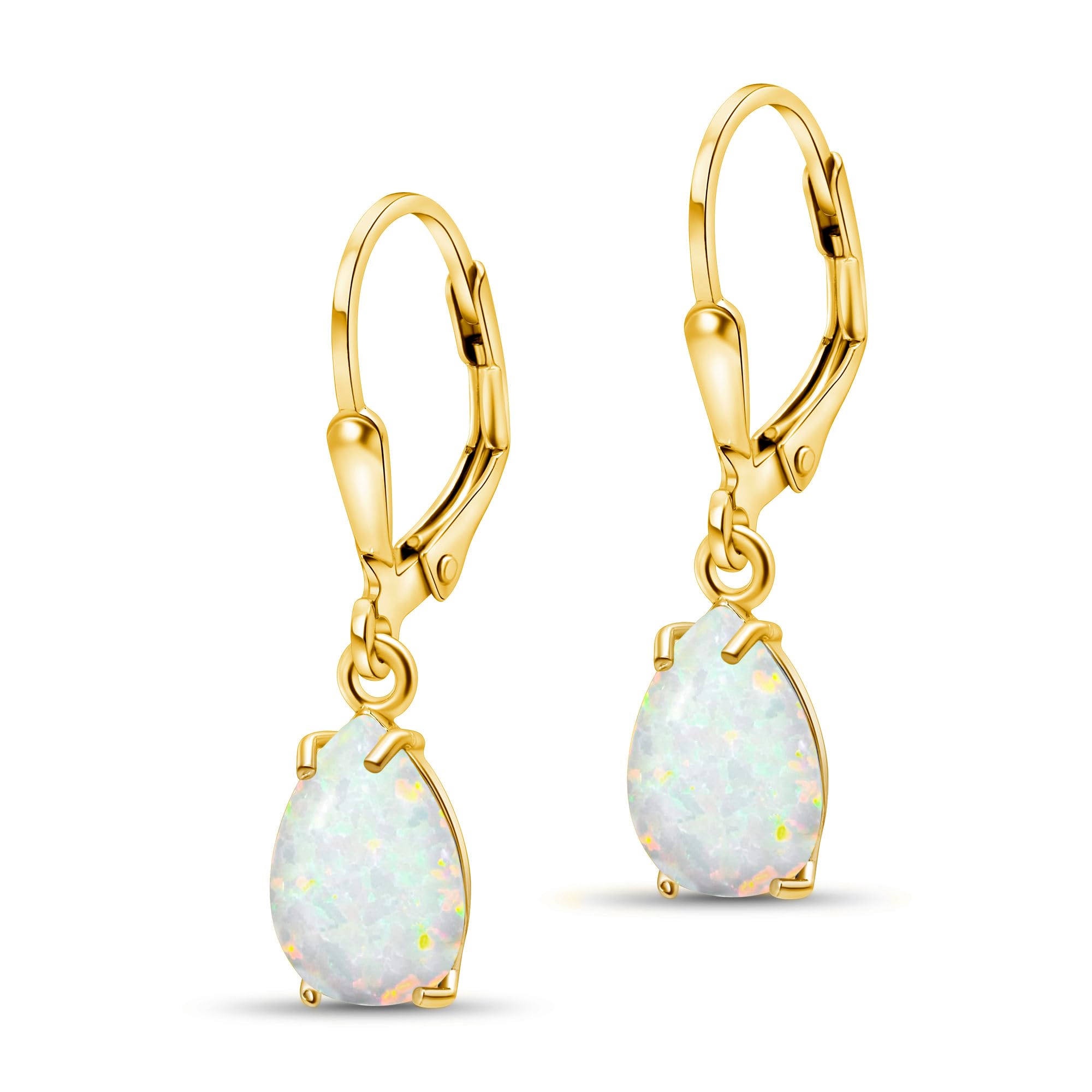 14K Gold Plated Teardrop Earrings