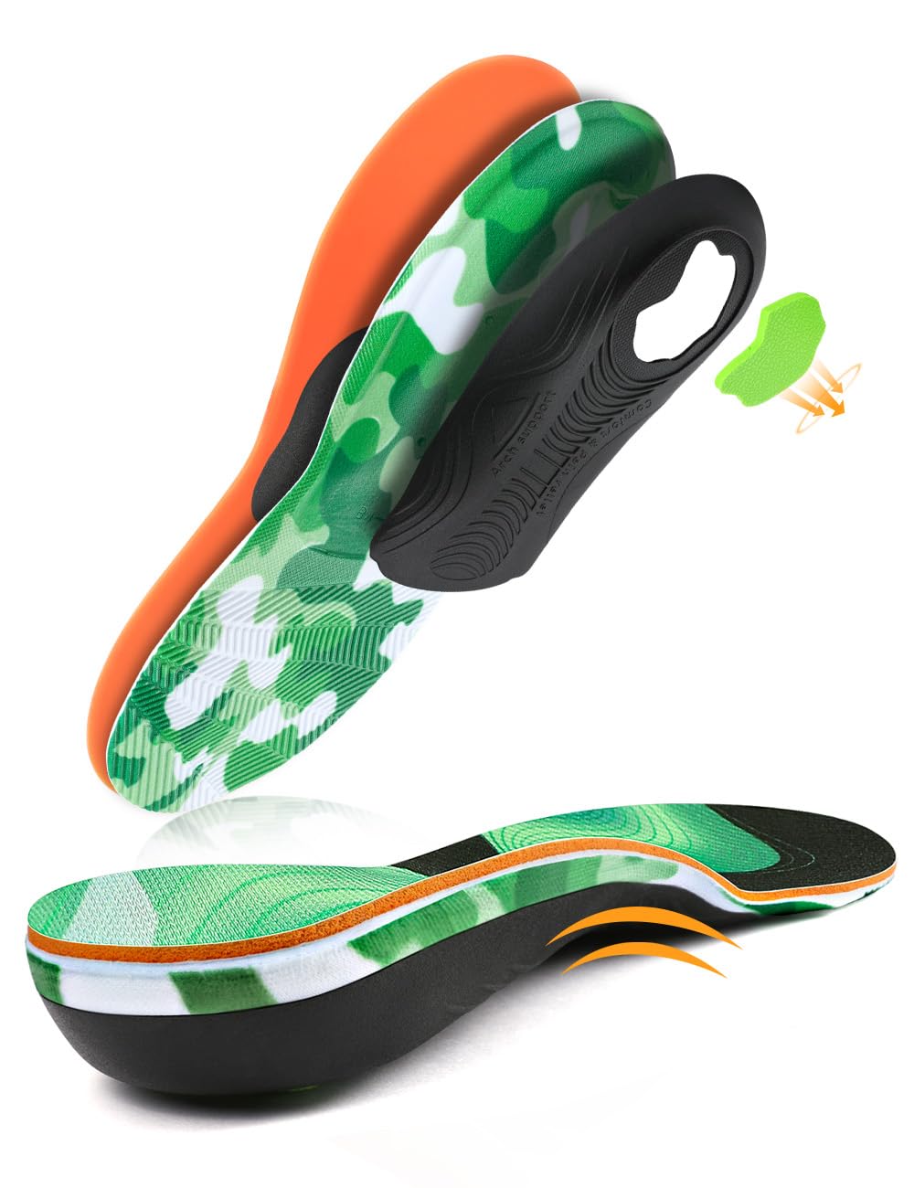 PCSsole Plantare Ortopedico Solette Scarpe plantari per tallonite Per Piede Piatto, Spina Calcaneare, Fascite Plantare, Metatarsale, Per Uomini E Donne
