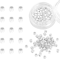 Vista 14 de Cuentas espaciadoras redondas bañadas en oro de 14 quilates, 3x3 mm, 50 piezas para hacer joyas sin deslustre