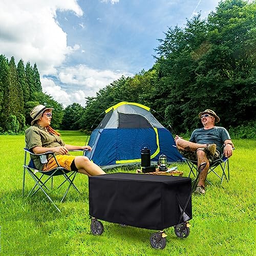 Uposao Folding Waggon Cover Push Pull Folding Garden Wagons Cart Cover - Image 4