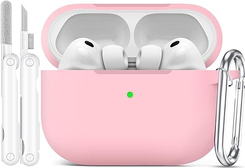 Vista 21 de Funda para AirPods Pro 3 (2025), funda protectora de silicona suave compatible con Apple AirPods Pro de 3ª generación con kit de limpieza