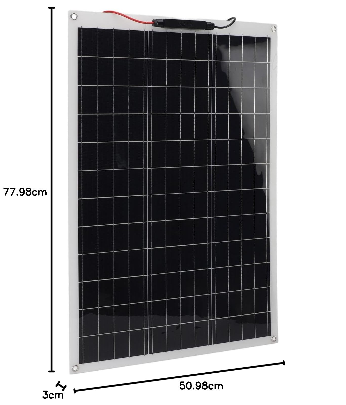 Yctze Kit de Panel Solar de 300 W, Kit de Panel Solar Monocristalino de 300 W con Controlador y Batería de 18 V, Energía y Eólica para Camping RV