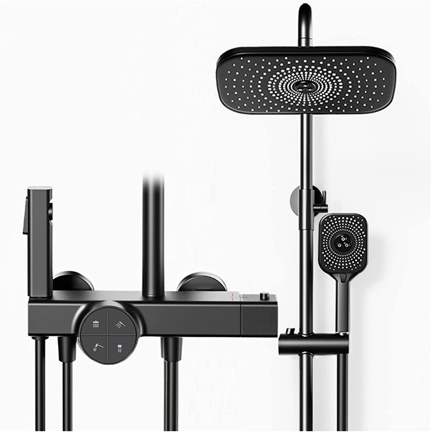 Système de douche exposé thermostatique pour transformer votre baignoire en spa familial