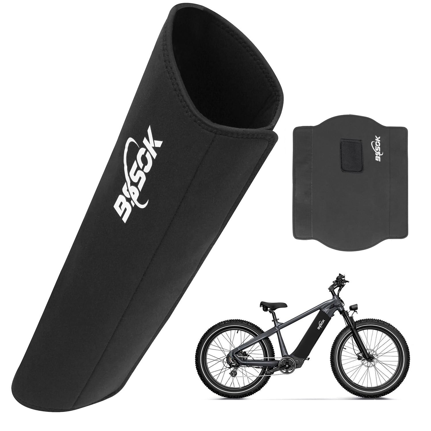 e bike akku am fahrrad lassen BSSOK Schutzhülle, Elektrisch Batterie-Wärmer Abdeckung, Universale Passform, Schützt vor Kälte & Schmutz, Akku Schutz aus Neopren, Thermoschutzhülle fürs E Bike (Schwarz +Tasche) Sport & Freizeit Storage Walnusskerne | große, helle Größe:110