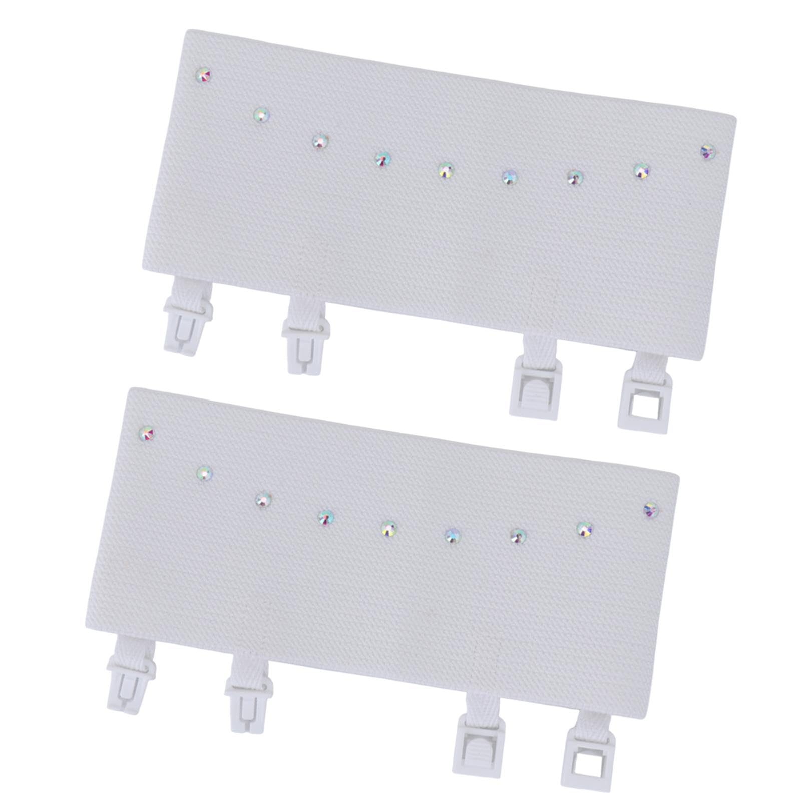 Colaxi Skate Boot Covers Elastic Ice Skating Boot Covers, Ice Skate Covers for Ice Skates Training, White Size M