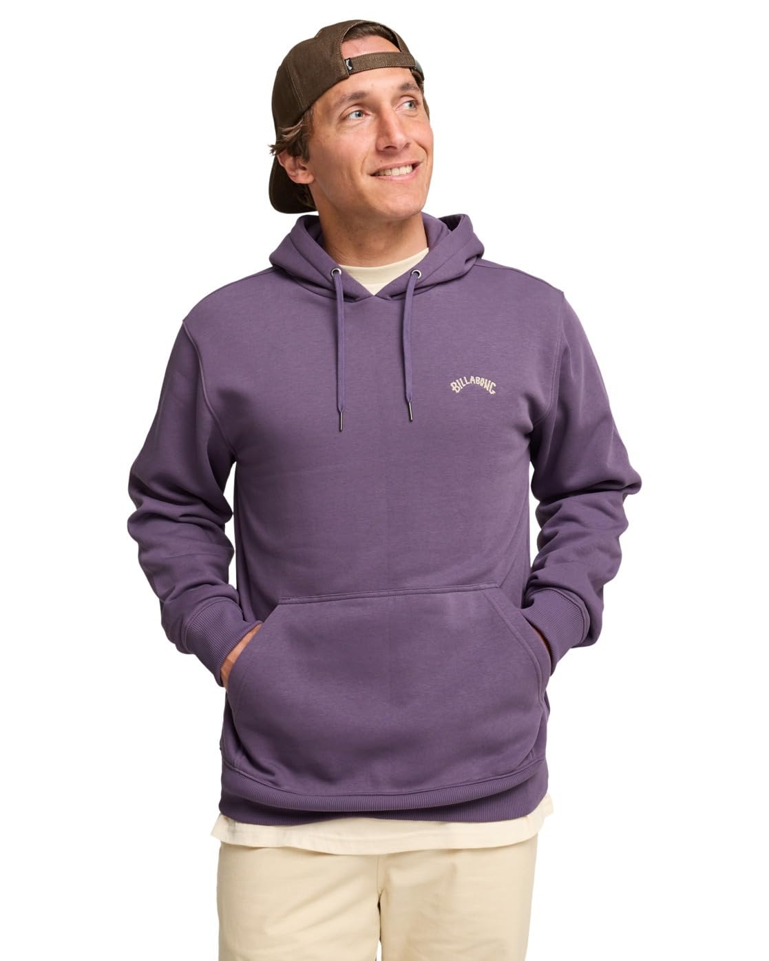 Billabong Men's Violet Hooded Sweatshirt Arch Po