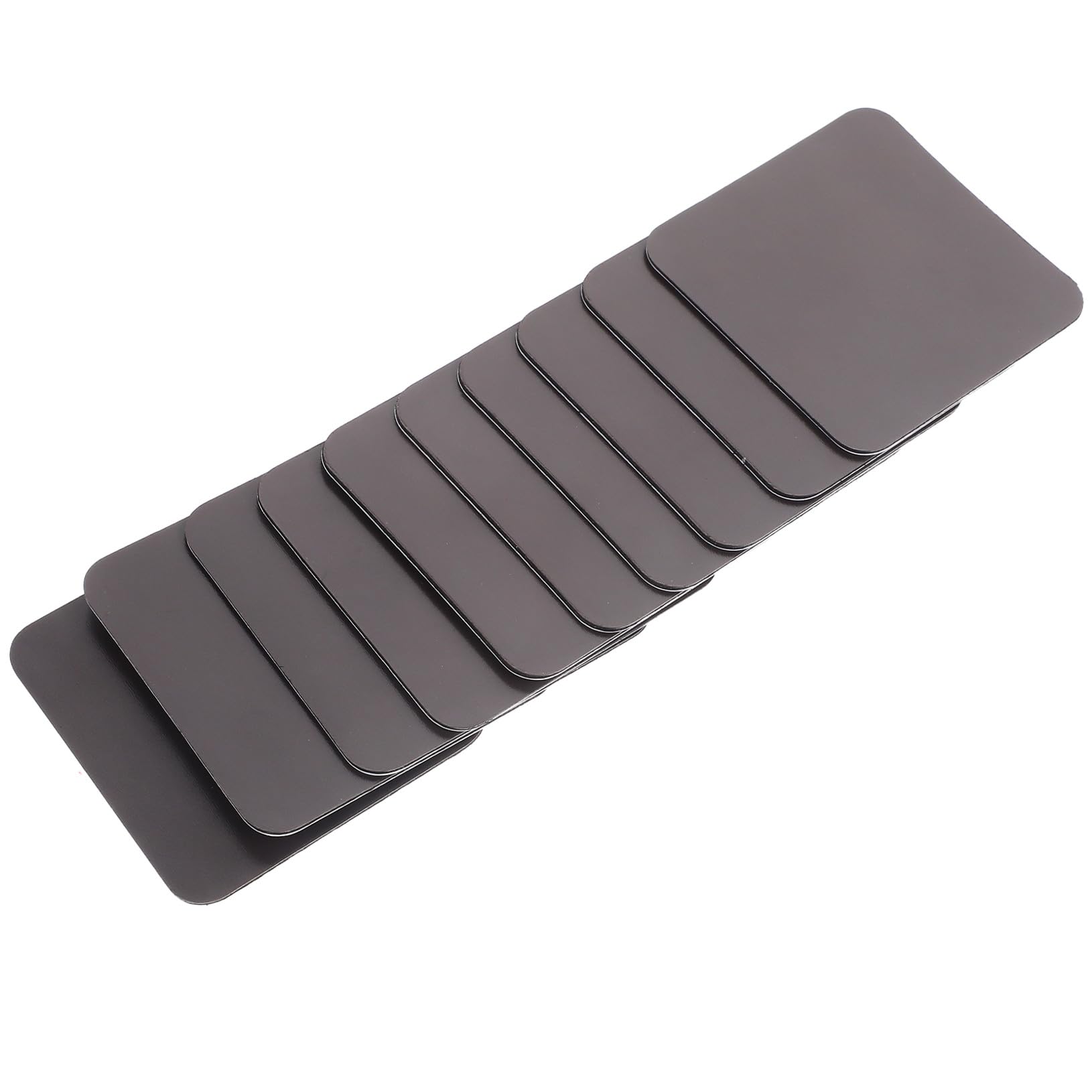 Quadratische Kühlschrankmagnete Sublimierbare Blanko Magnete aus Magnetmaterial 30 Stück zum Selbstgestalten in Schwarz für Dekorative Selbstgemacht und Küchendekoration