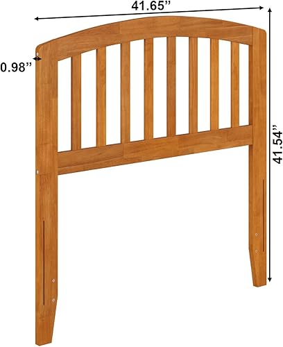 Miniatura 3 de AFI Richmond Cabecero de madera maciza individual con cargador acoplable en color caramelo claro