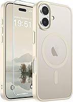 Vista 312 de SUPFINE - Funda magnética para iPhone 11, apta para MagSafe (protección contra caídas de grado militar, 10 pies), delgada, translúcida, a prueba
