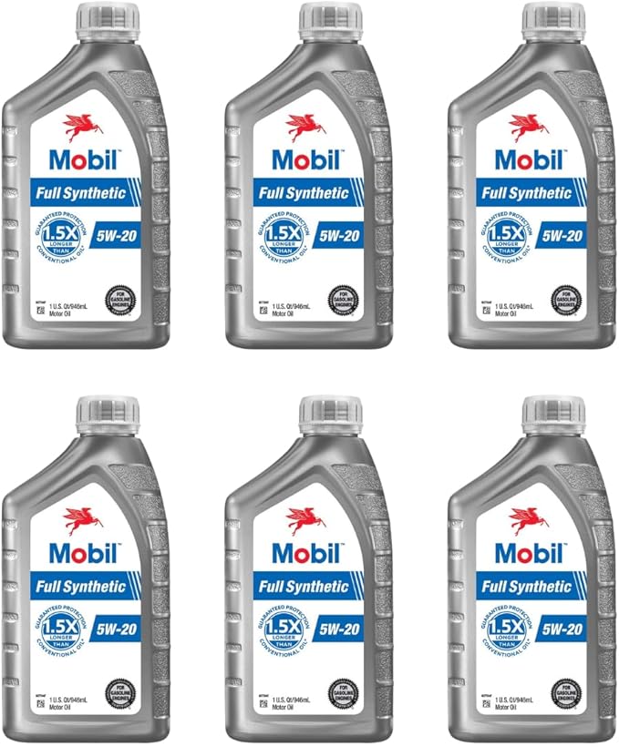 Aceite de Motor Sintético Mobil 5W-20, 1 Cuarto (Pack de 6) miniatura 2