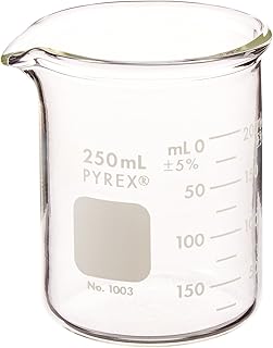 Pyrex 1003-250CN Heavy Duty Griffin 1003 250mL Beaker Double Scale Grad, Glass
