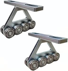 2Pcs Hoist Trolley For PA200-1000 Electric Hoist, 8 Wheels Trolley