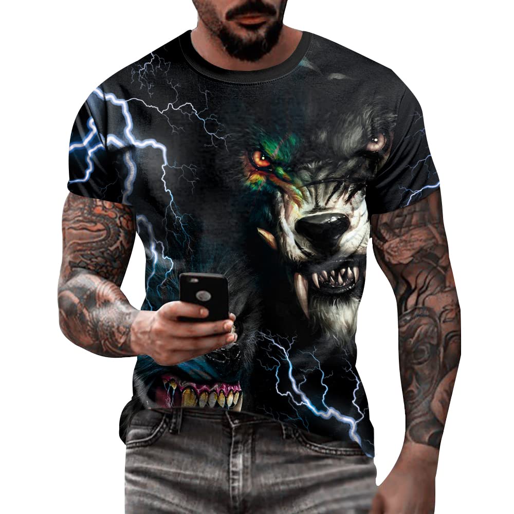 Unisex 3D Printed T-Shirt Summer Personalized Short Sleeve T Shirts Cosplay Tees for Men Women S-3XL