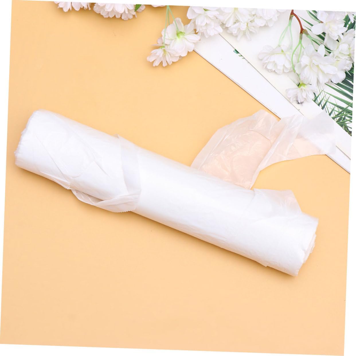 Alipis 2roll Disposable Apron for Hairdressing Dirt Cloak Sleeveless Cape for Salon Home and Kitchen Use Transparent Design Pack