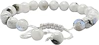 Vista 211 de Amazing Gemstone Crystal Bracelet for Women Men's Gifts - Protection Healing Crystal Bracelet - 8mm Gemstone Beaded Adjustable Bracelet Pulseras