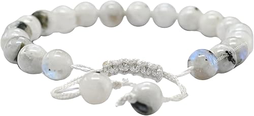 Miniatura 211 de Amazing Gemstone Crystal Bracelet for Women Men's Gifts - Protection Healing Crystal Bracelet - 8mm Gemstone Beaded Adjustable Bracelet Pulseras