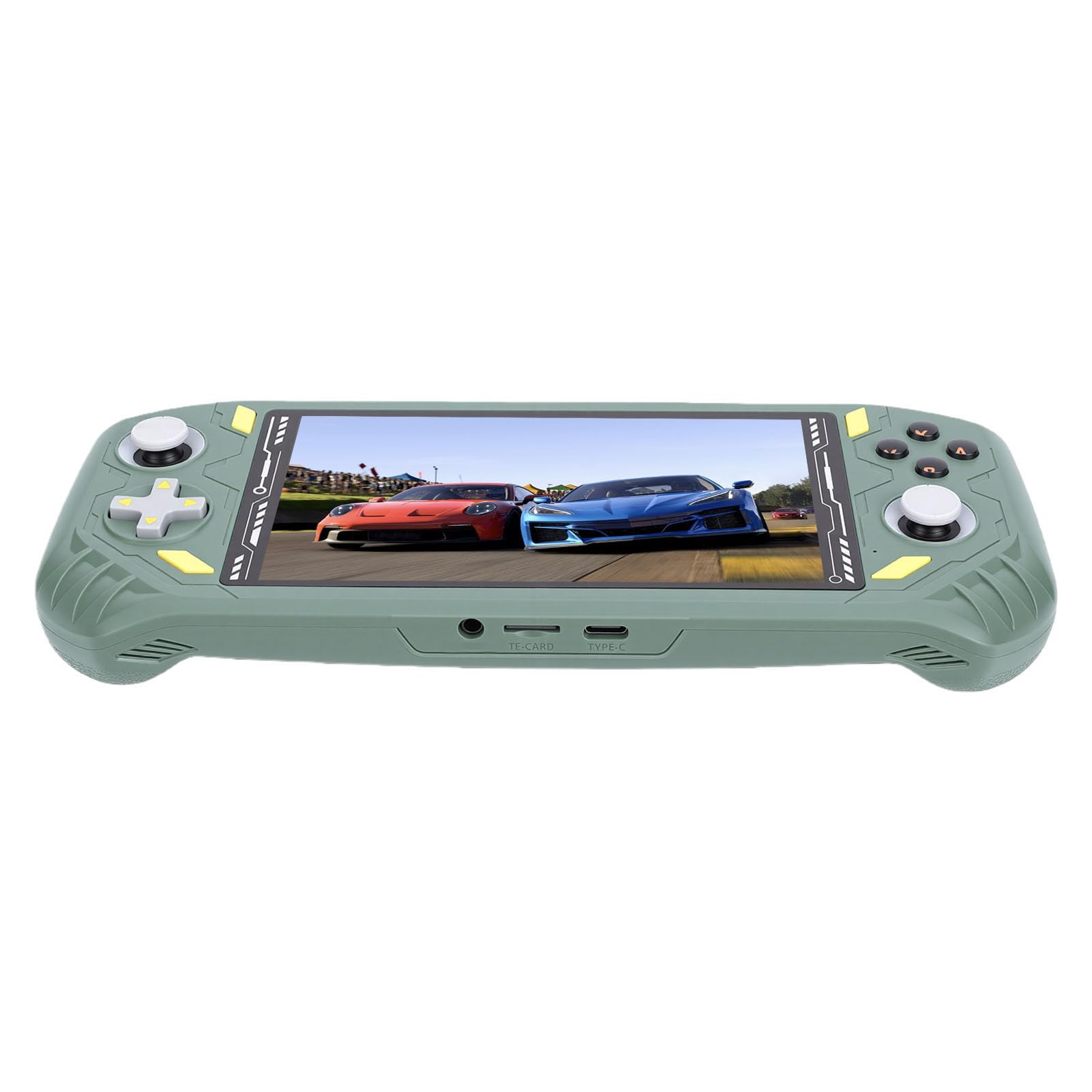 Handheld-Spielekonsole, Tragbarer Gaming-Player mit 5,5-Zoll-Bildschirm und Leistungsstarkem Quad-Core-Chip für Gelegenheitsspieler (Green)