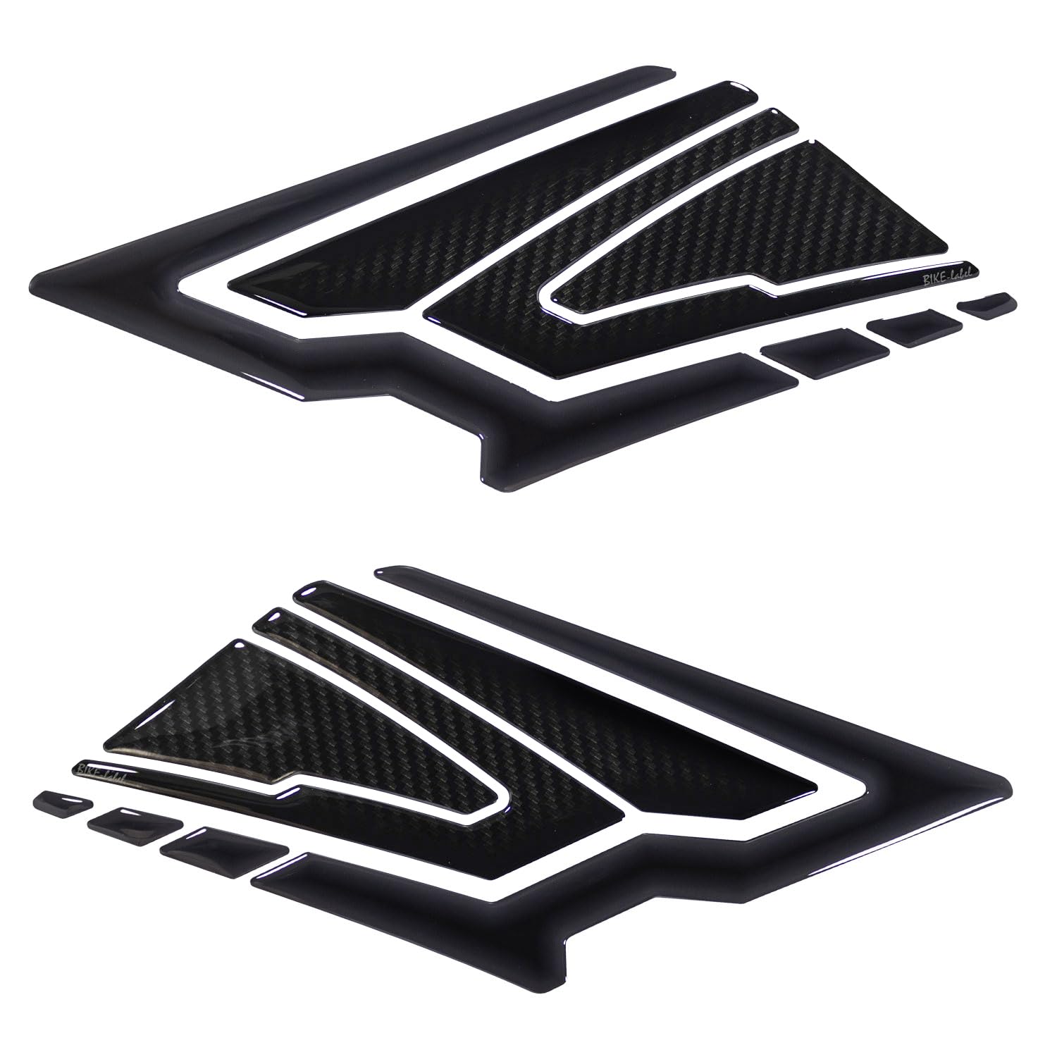 Genouillères 3D Tankpad gris aspect carbone compatible avec Can-am Spyder F3 X802607VA
