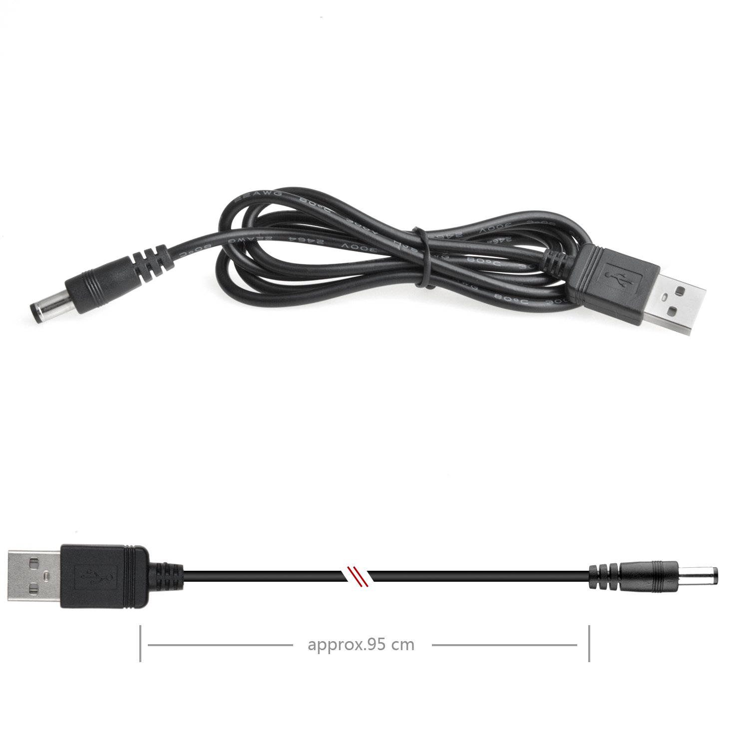 8 en 1 Chargeur USB 5V2A Universel Adaptateur Secteur avec 8 Embouts Connecteur à d'écoupage pour différents appareils -Noir